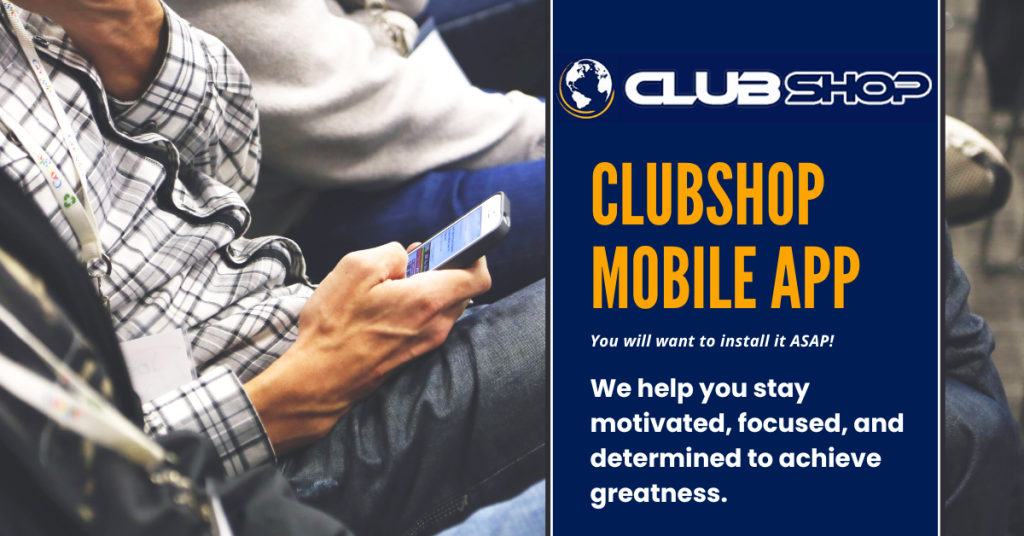 Libere su potencial con la aplicación móvil Clubshop